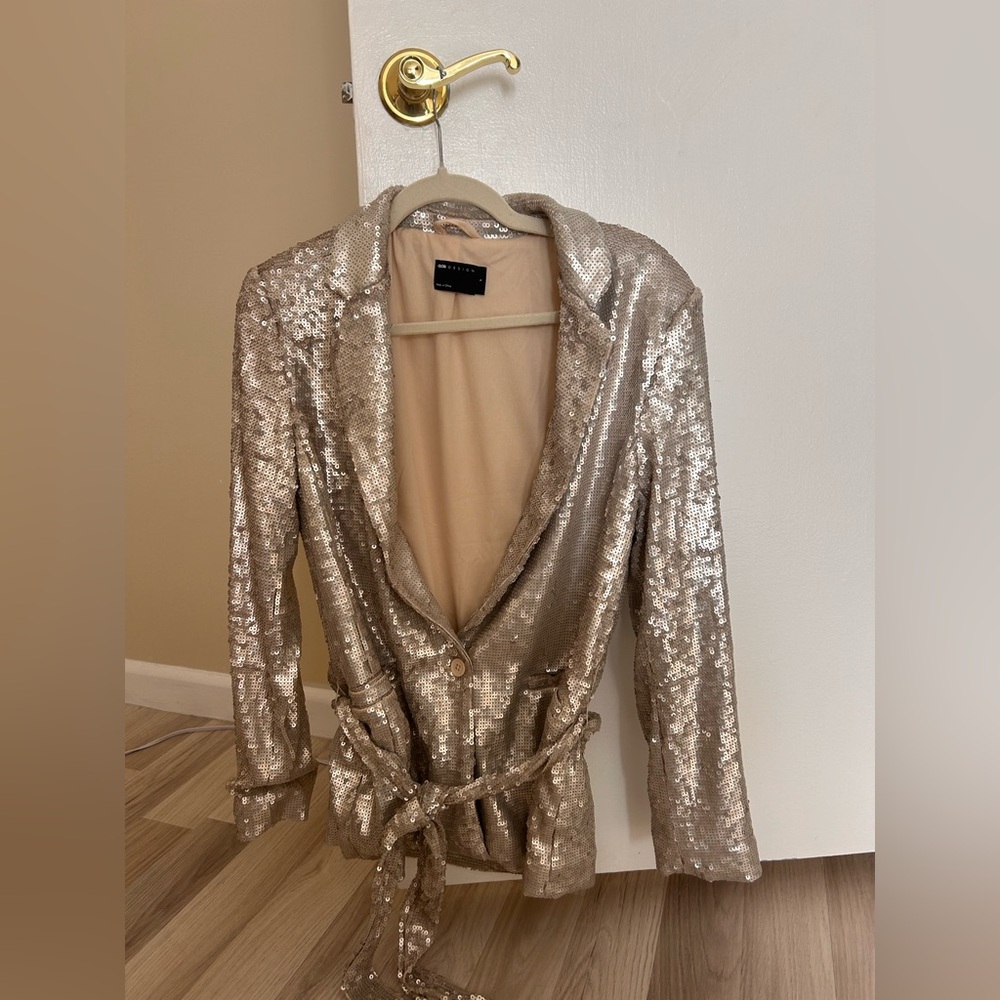 ASOS Gold Sequin Blazer